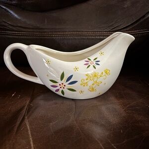 Gravy Boat with Floral Design